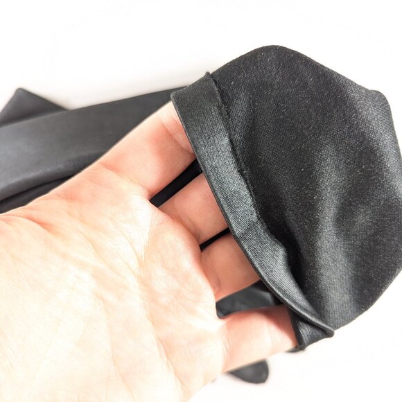 Vintage "NYLONS BY AUSTIN" Canadian black fabric opera gloves size 7.5 - Picture 6 of 11